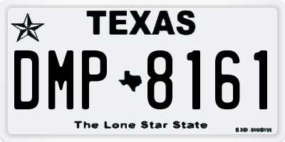 TX license plate DMP8161