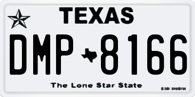 TX license plate DMP8166