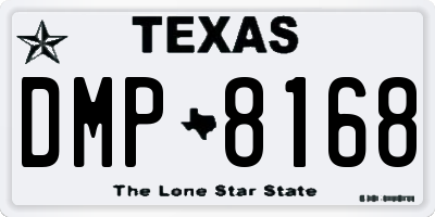 TX license plate DMP8168