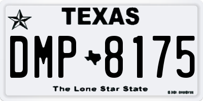 TX license plate DMP8175