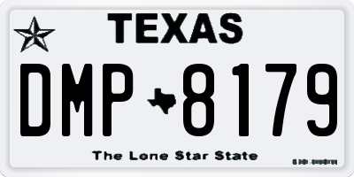 TX license plate DMP8179