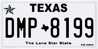 TX license plate DMP8199