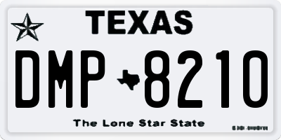 TX license plate DMP8210