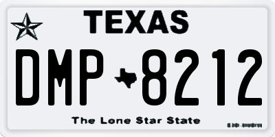 TX license plate DMP8212