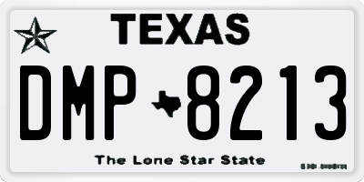 TX license plate DMP8213