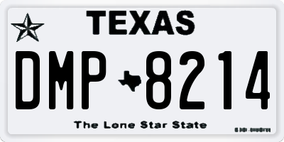 TX license plate DMP8214