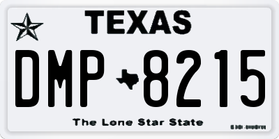 TX license plate DMP8215