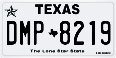 TX license plate DMP8219