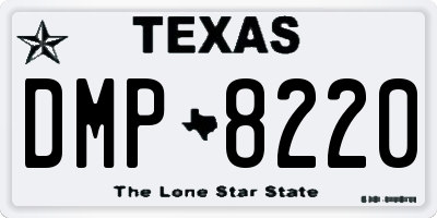 TX license plate DMP8220