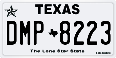 TX license plate DMP8223