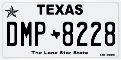 TX license plate DMP8228