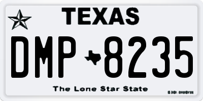 TX license plate DMP8235