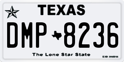 TX license plate DMP8236