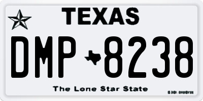 TX license plate DMP8238
