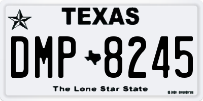 TX license plate DMP8245