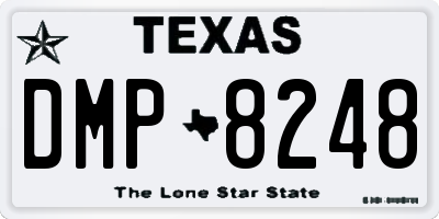 TX license plate DMP8248