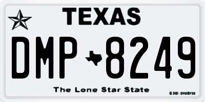 TX license plate DMP8249