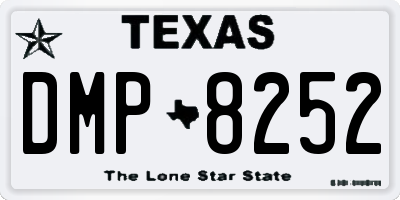 TX license plate DMP8252