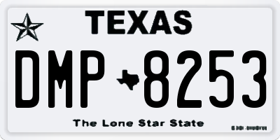TX license plate DMP8253