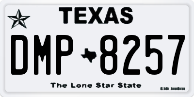 TX license plate DMP8257