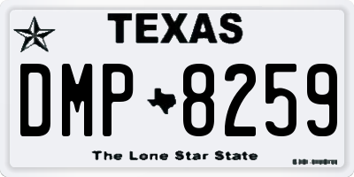 TX license plate DMP8259
