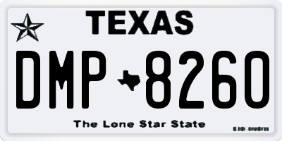 TX license plate DMP8260
