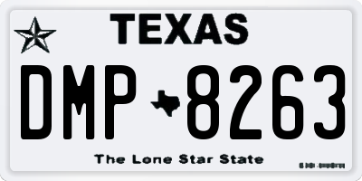 TX license plate DMP8263