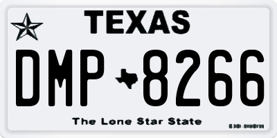 TX license plate DMP8266