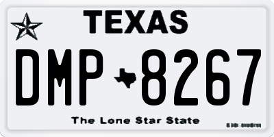 TX license plate DMP8267