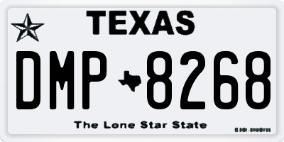 TX license plate DMP8268