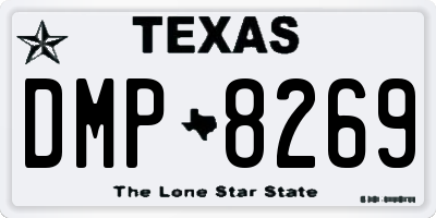 TX license plate DMP8269