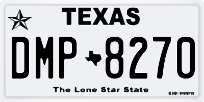 TX license plate DMP8270