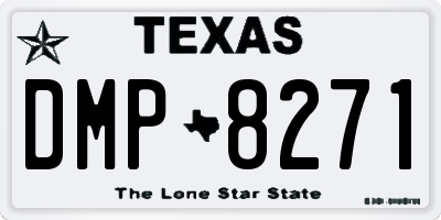 TX license plate DMP8271