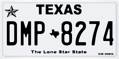 TX license plate DMP8274