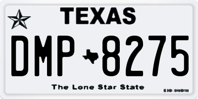 TX license plate DMP8275