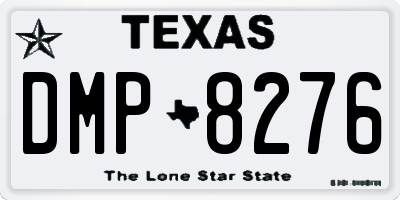 TX license plate DMP8276