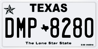 TX license plate DMP8280