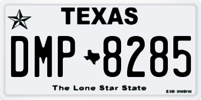 TX license plate DMP8285