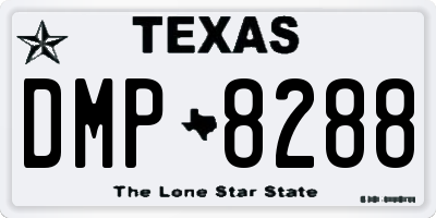 TX license plate DMP8288