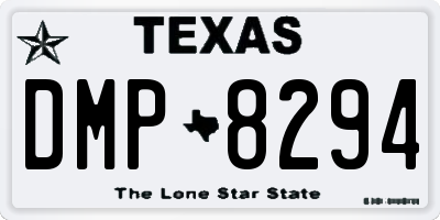 TX license plate DMP8294