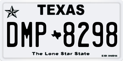 TX license plate DMP8298