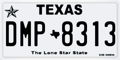 TX license plate DMP8313
