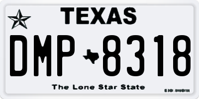TX license plate DMP8318
