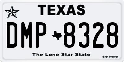 TX license plate DMP8328