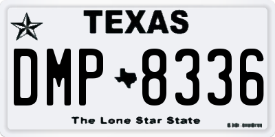 TX license plate DMP8336
