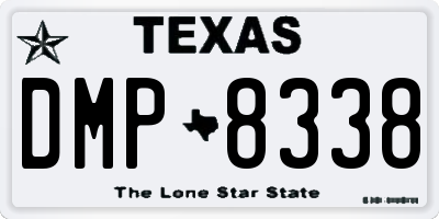 TX license plate DMP8338
