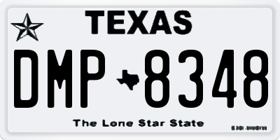 TX license plate DMP8348