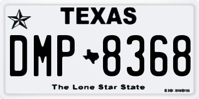 TX license plate DMP8368
