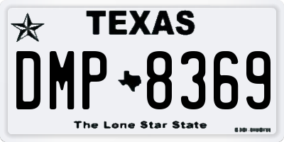 TX license plate DMP8369