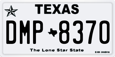 TX license plate DMP8370